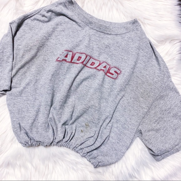 adidas Tops - Vintage Adidas Cinched Crop Top